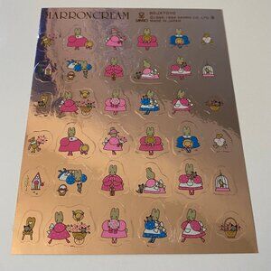 Vintage Sanrio 1994 Marron Cream Metallic Stickers